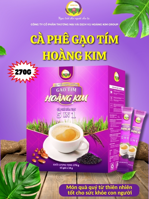 CÀ PHÊ DINH DƯỠNG GẠO TÍM HOÀNG KIM