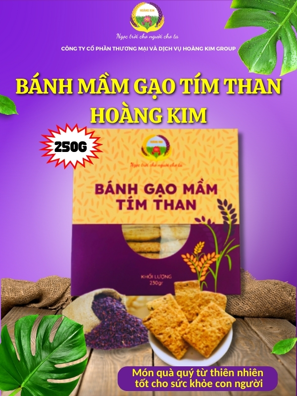 BÁNH GẠO MẦM TÍM THAN HỘP