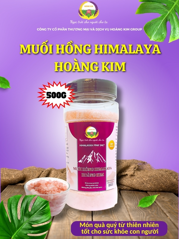 MUỐI HỒNG HIMALAYA HOÀNG KIM