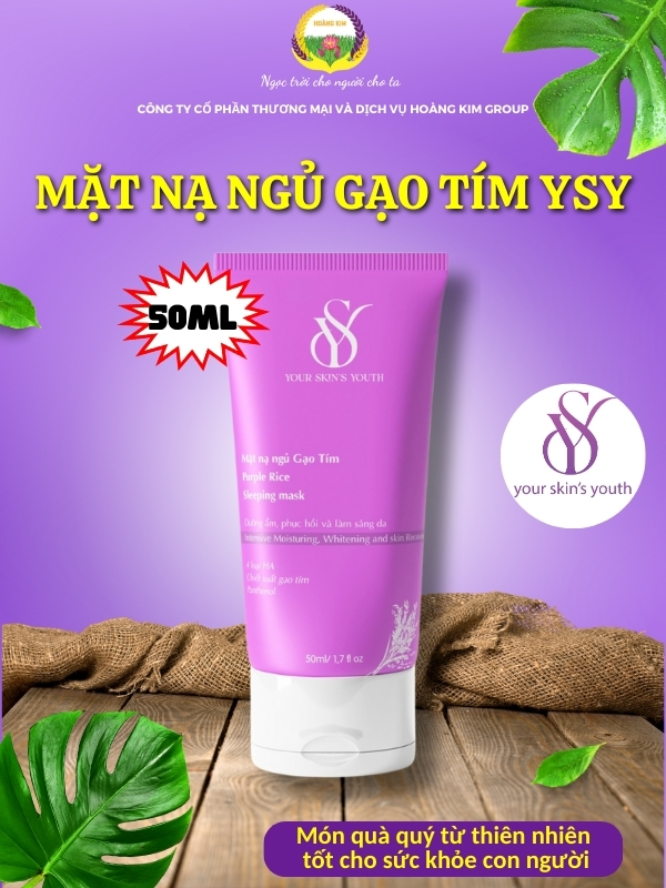 MẶT NẠ NGỦ GẠO TÍM YSY