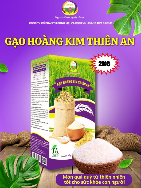 GẠO HOÀNG KIM THIÊN AN (2KG/ HỘP)