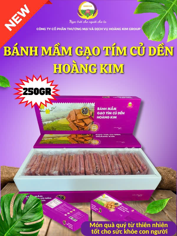 BÁNH MẦM GẠO TÍM CỦ DỀN HOÀNG KIM